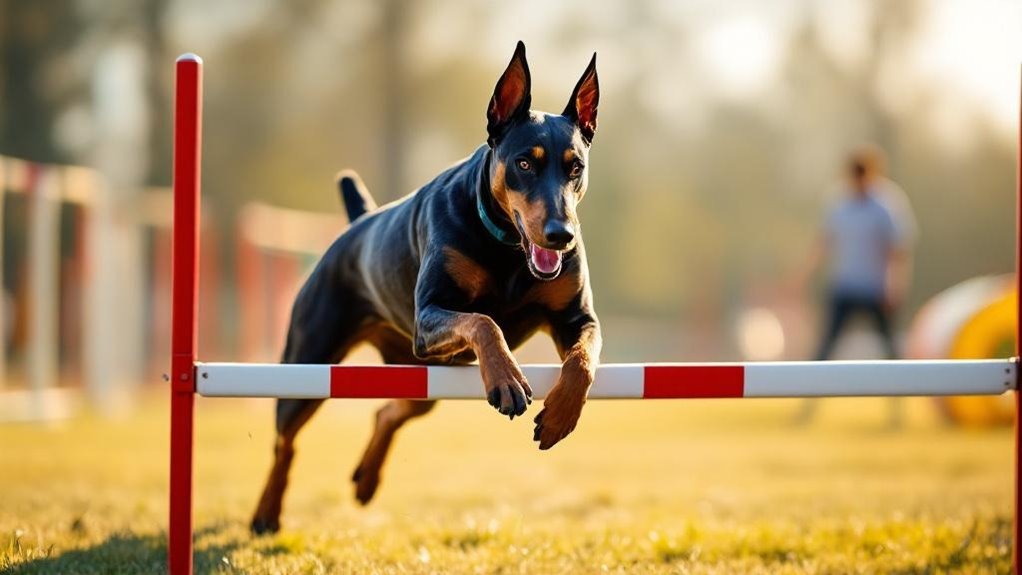 doberman agility competition training