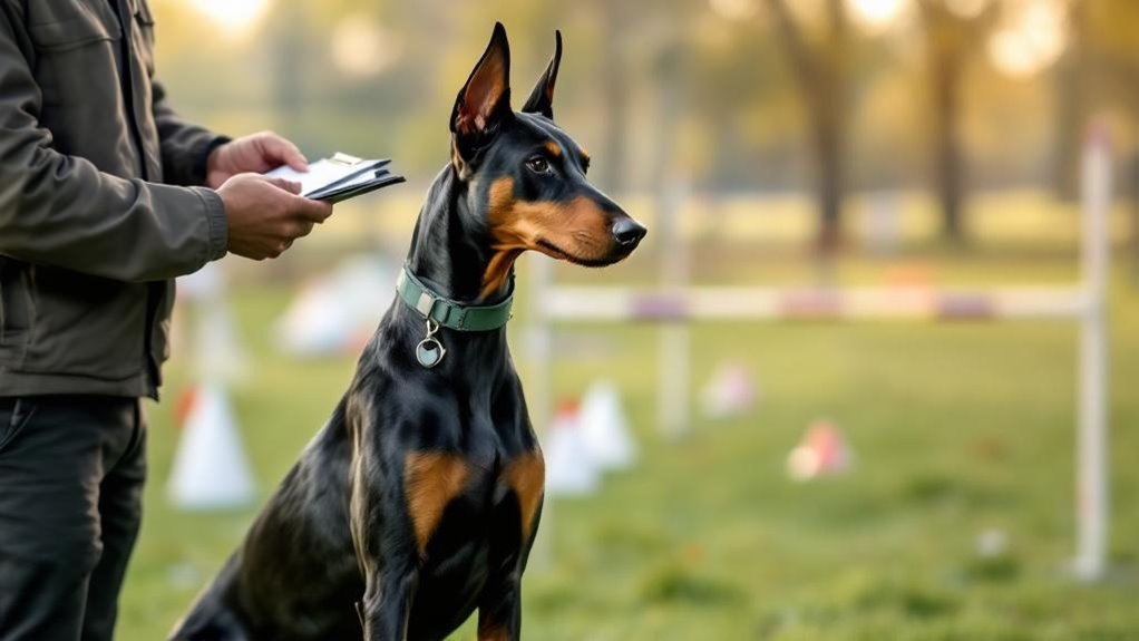 doberman training plan development