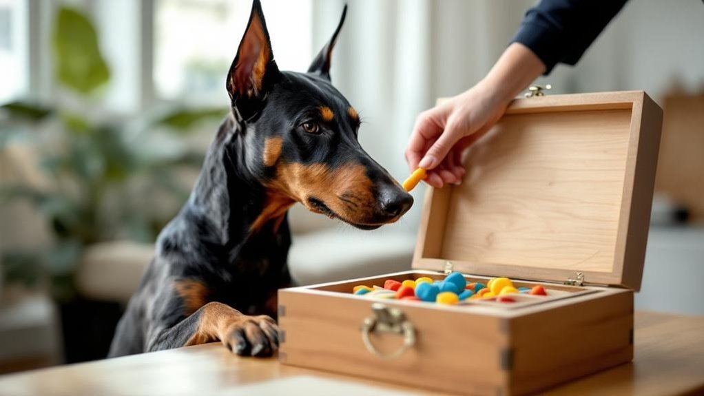 train doberman for puzzles