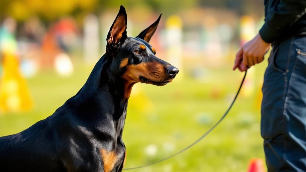 training dobermans complex behaviors